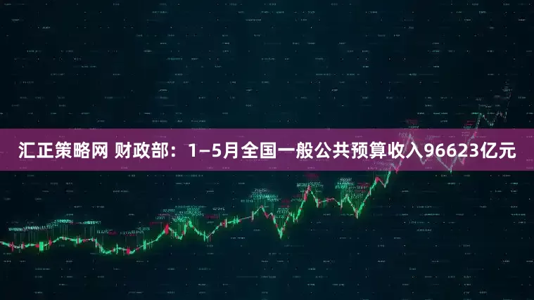 汇正策略网 财政部：1—5月全国一般公共预算收入96623亿元